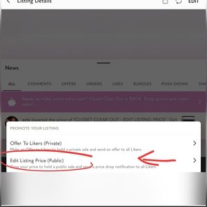 POSHMARK CLOSET CLEAR OUT *EDIT LISTING PRICE (PUBLIC)*